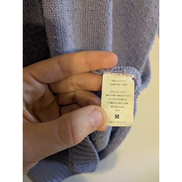 Vintage purple short sweater size M - Picture 4 of 8